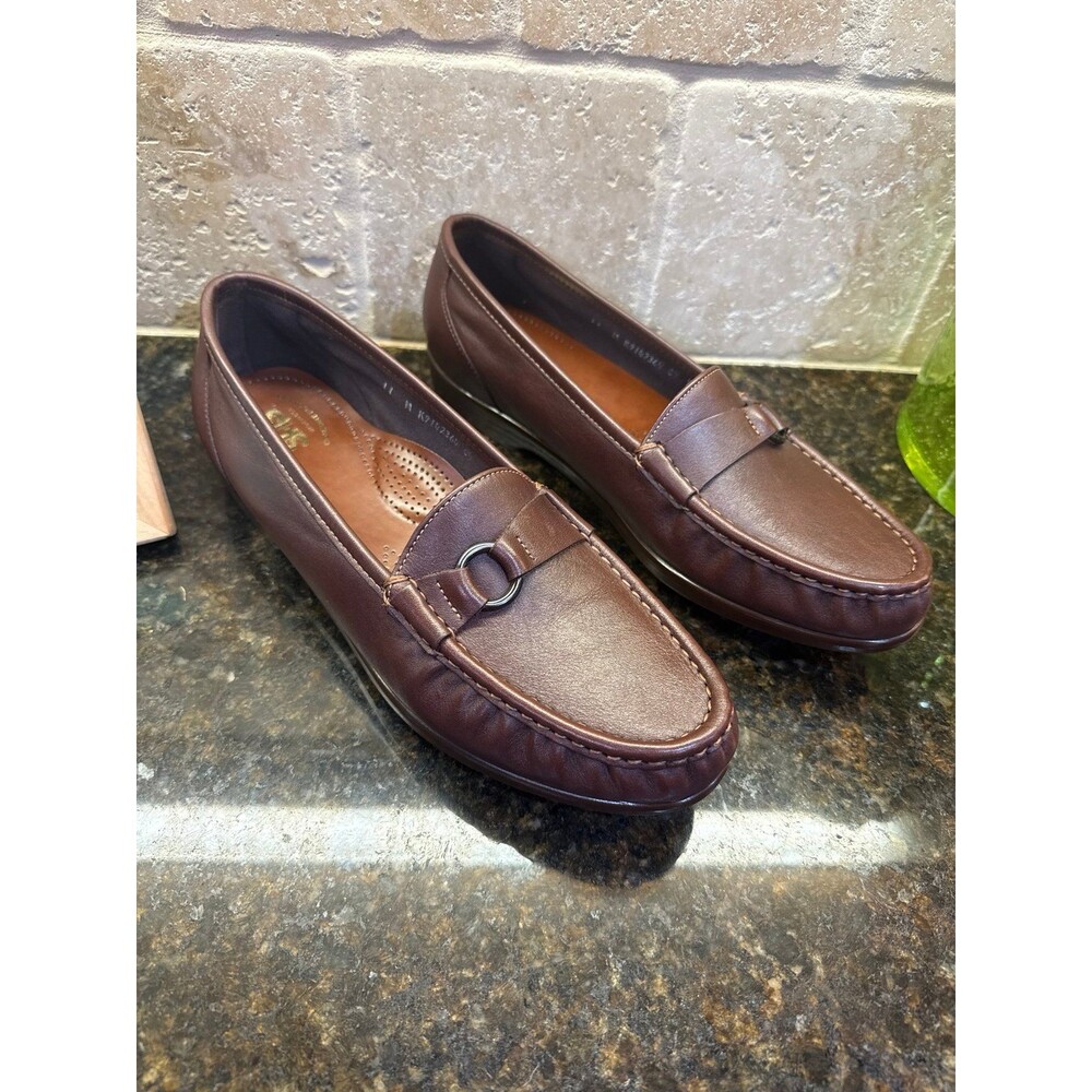 SAS Simplify TRIPAD® Leather Loafers Brown Women’s 11 M New